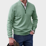 Malik | Elegant Herresweater med Lynlås