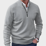 Malik | Elegant Herresweater med Lynlås