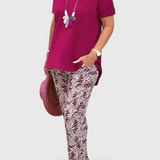 Silvia | Elegant To-Piece Suit med Struktureret Snit