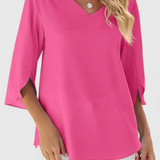 Tabitha Casual Bluse med Løs Pasform og Elegant Design