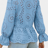 Boheme Top i Pizzo Kayden med Flydende Snit