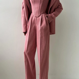 Irene | Tre-delt sæt med dobbeltknappet blazer i elegant design